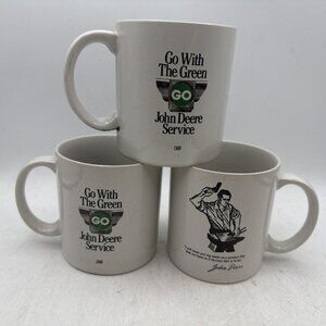 John Deere Go With The Green John Deere Service Ceramic Coffee Cup Mugs 1989